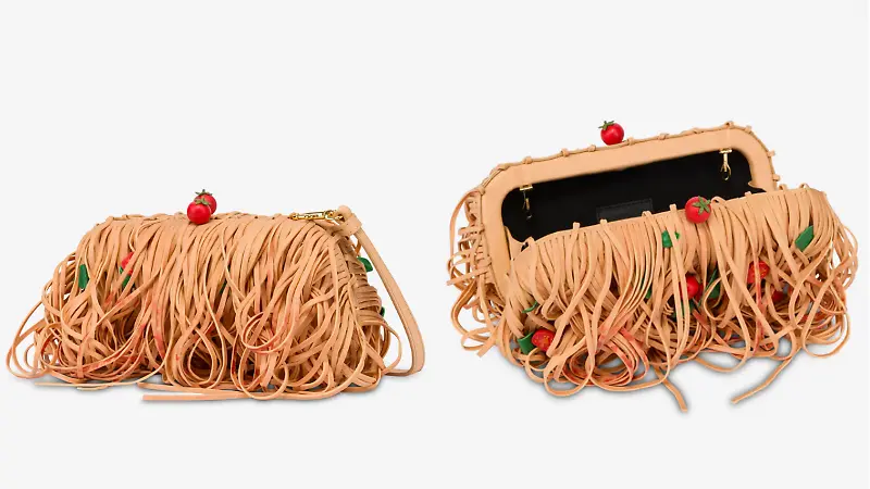 bolsa de espaguetis moschino